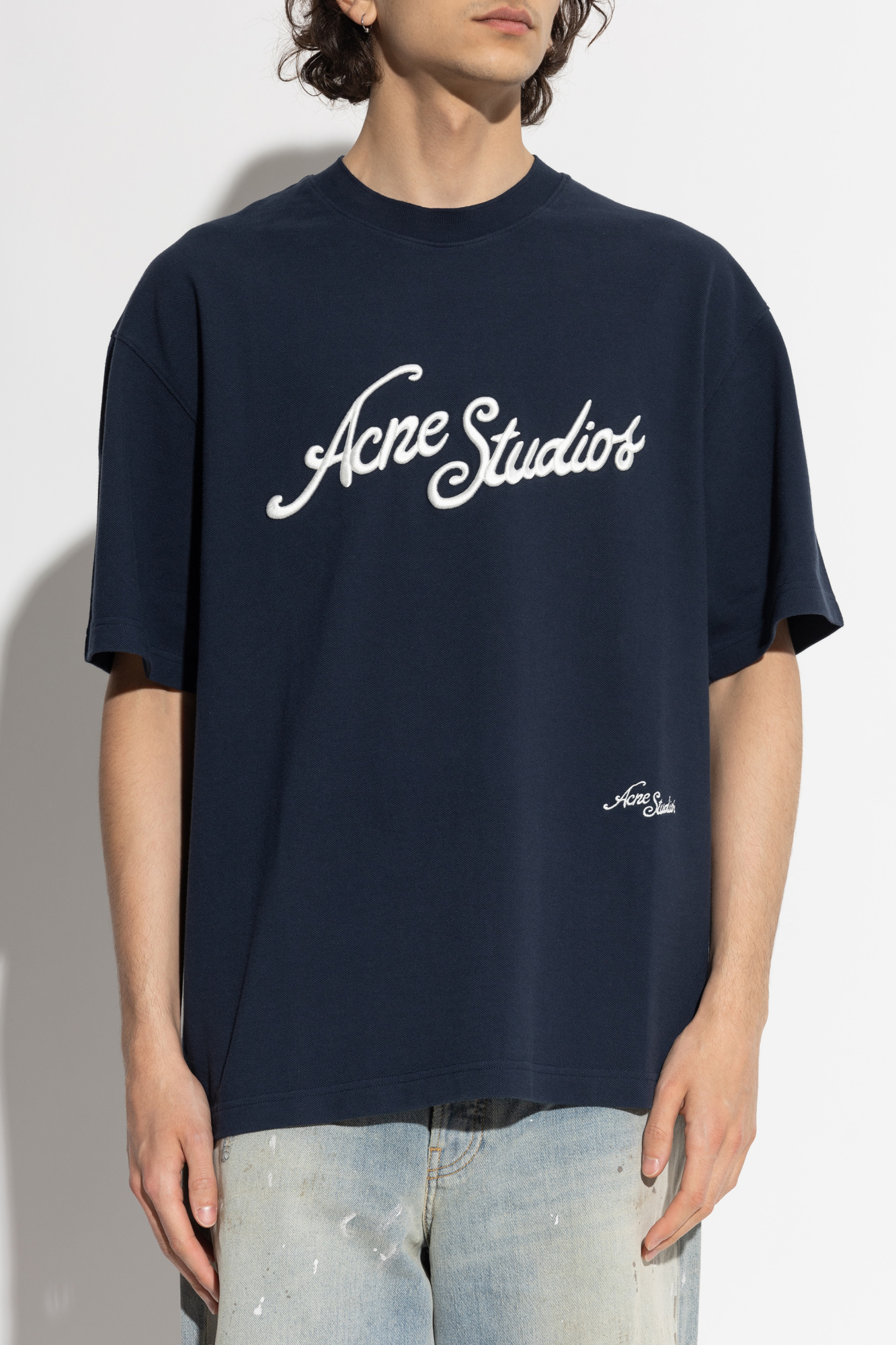 T-shirt Acne Studios Grey size S International in Cotton